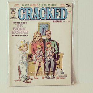 Cracked Mazagine The Bionic Woman Blows A Fuse!! Sept. No. 135